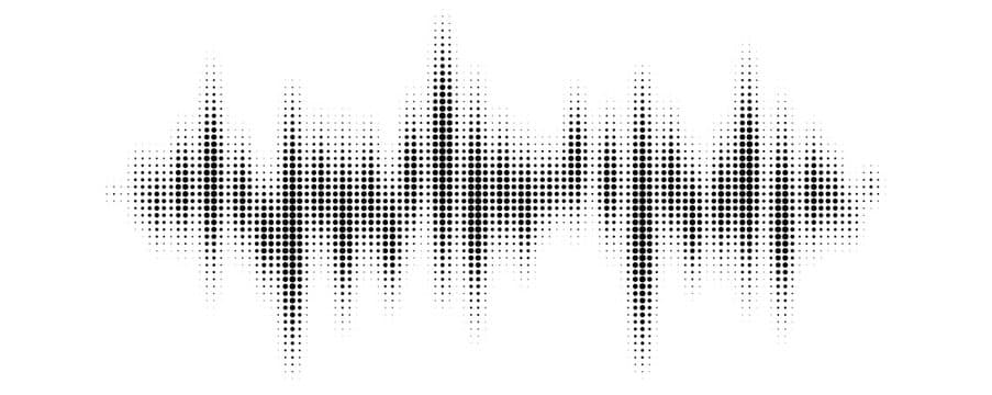 Audio waveform from a piano recording